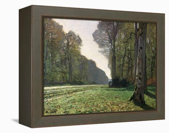 The Road to Bas-Breau, Fontainebleau, circa 1865-Claude Monet-Framed Premier Image Canvas