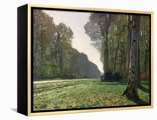 The Road to Bas-Breau, Fontainebleau, circa 1865-Claude Monet-Framed Premier Image Canvas