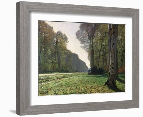 The Road to Bas-Breau, Fontainebleau, circa 1865-Claude Monet-Framed Giclee Print