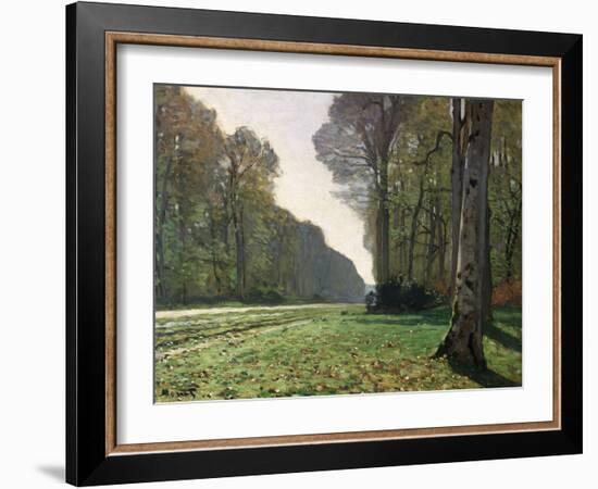 The Road to Bas-Breau, Fontainebleau, circa 1865-Claude Monet-Framed Giclee Print