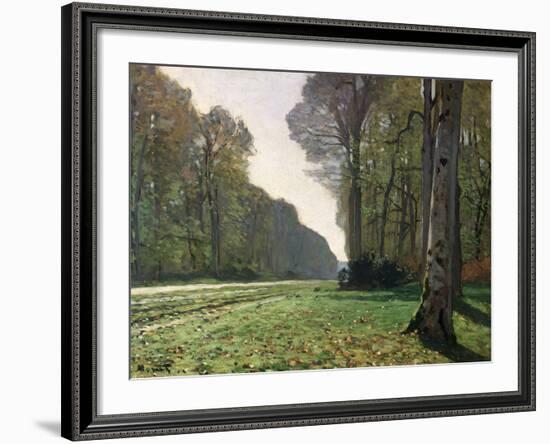 The Road to Bas-Breau, Fontainebleau, circa 1865-Claude Monet-Framed Giclee Print