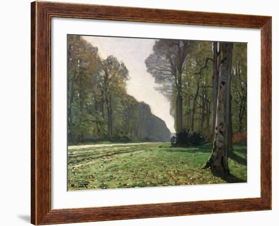 The Road to Bas-Breau, Fontainebleau, circa 1865-Claude Monet-Framed Giclee Print