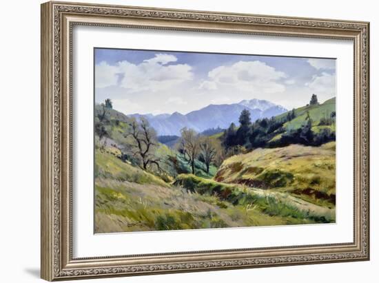 The Road to Blue Mountain-Emil J Kosa, Jr-Framed Art Print