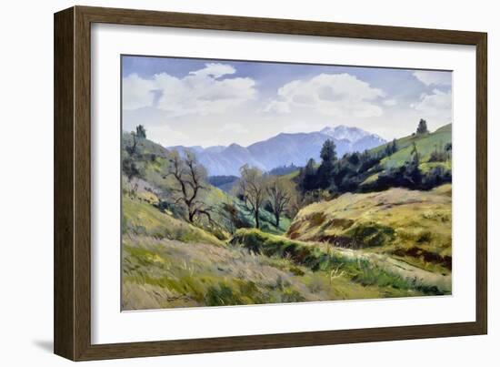 The Road to Blue Mountain-Emil J Kosa, Jr-Framed Art Print