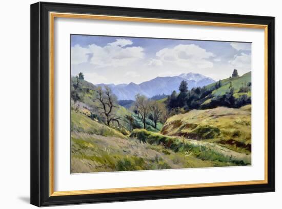 The Road to Blue Mountain-Emil J Kosa, Jr-Framed Art Print