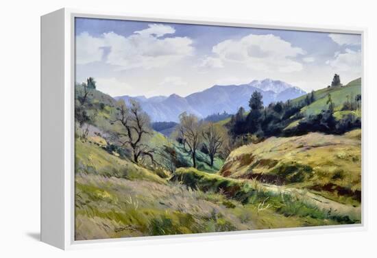 The Road to Blue Mountain-Emil J Kosa, Jr-Framed Stretched Canvas