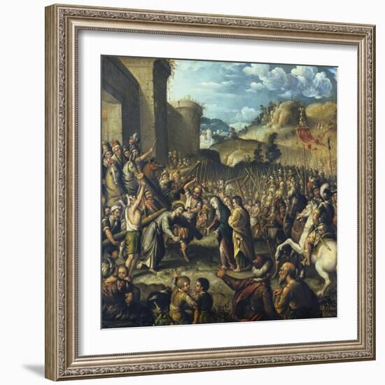 The Road to Calvary, 1638-Canaletto-Framed Giclee Print