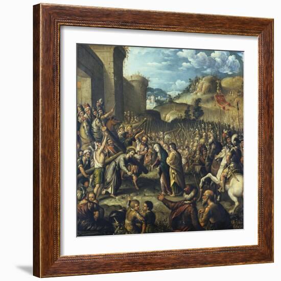 The Road to Calvary, 1638-Canaletto-Framed Giclee Print