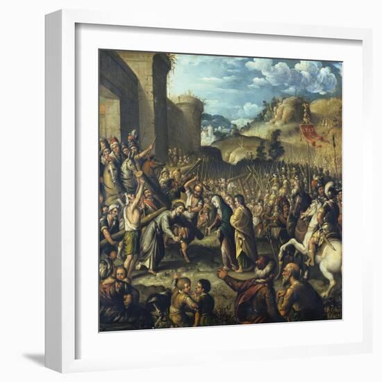 The Road to Calvary, 1638-Canaletto-Framed Giclee Print