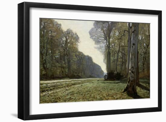 The Road to Chailly (The Forest of Fontainebleau), C. 1865-Claude Monet-Framed Giclee Print
