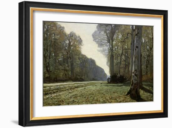 The Road to Chailly (The Forest of Fontainebleau), C. 1865-Claude Monet-Framed Giclee Print