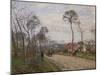 The Road to Louveciennes, 1870-Camille Pissarro-Mounted Giclee Print