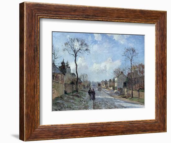 The Road to Louveciennes, 1872-Camille Pissarro-Framed Giclee Print