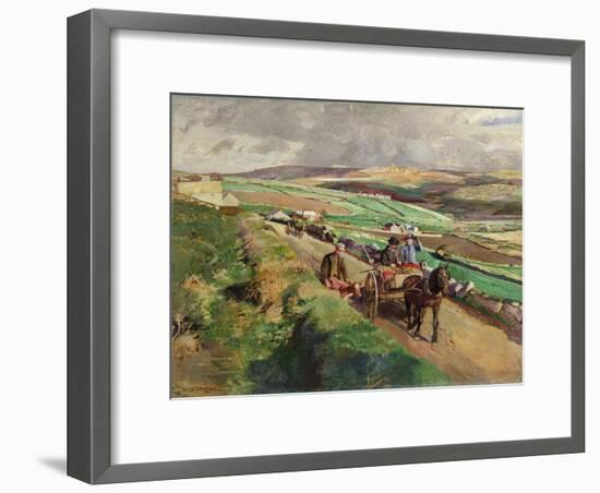 The Road to Market, 1924-Harold Harvey-Framed Giclee Print