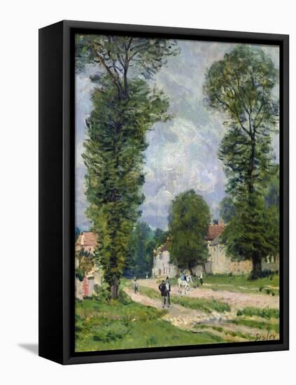 The Road to Marly-Le-Roi, or the Road to Versailles, 1875-Alfred Sisley-Framed Premier Image Canvas