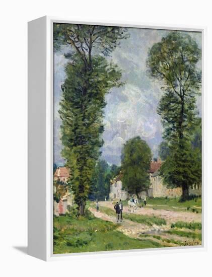 The Road to Marly-Le-Roi, or the Road to Versailles, 1875-Alfred Sisley-Framed Premier Image Canvas