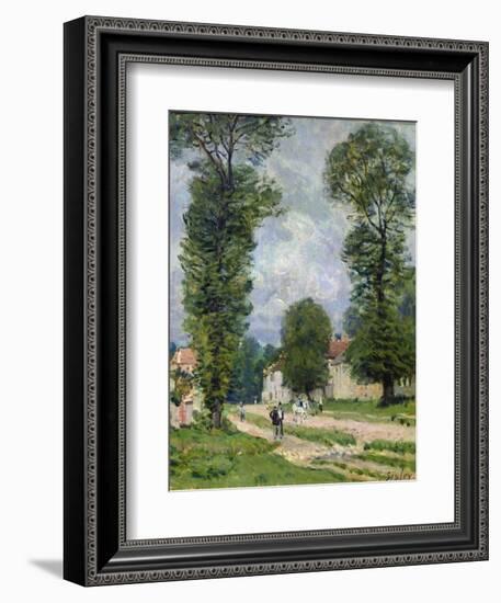 The Road to Marly-Le-Roi, or the Road to Versailles, 1875-Alfred Sisley-Framed Giclee Print