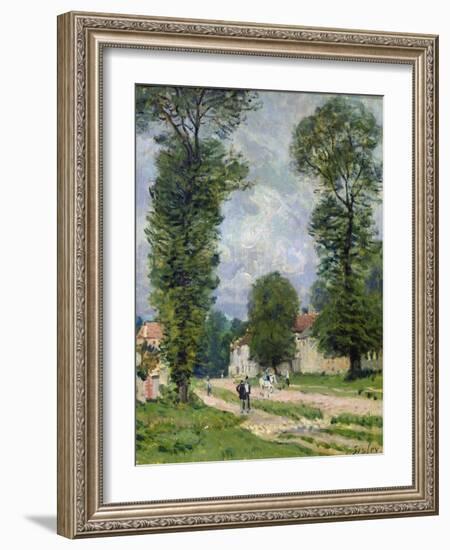 The Road to Marly-Le-Roi, or the Road to Versailles, 1875-Alfred Sisley-Framed Giclee Print