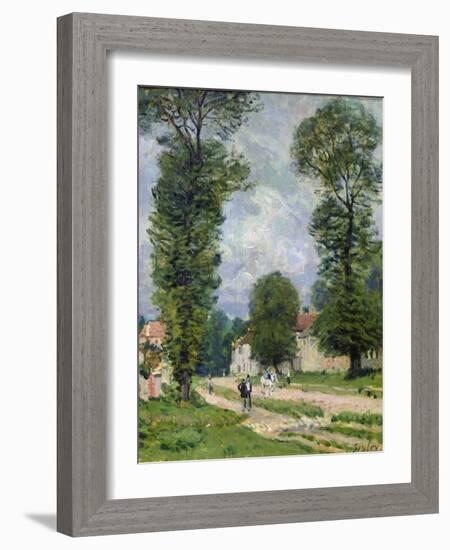 The Road to Marly-Le-Roi, or the Road to Versailles, 1875-Alfred Sisley-Framed Giclee Print