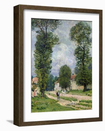 The Road to Marly-Le-Roi, or the Road to Versailles, 1875-Alfred Sisley-Framed Giclee Print