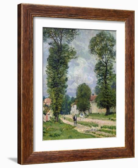 The Road to Marly-Le-Roi, or the Road to Versailles, 1875-Alfred Sisley-Framed Giclee Print