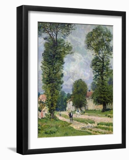 The Road to Marly-Le-Roi, or the Road to Versailles, 1875-Alfred Sisley-Framed Giclee Print