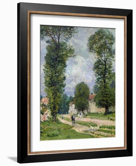 The Road to Marly-Le-Roi, or the Road to Versailles, 1875-Alfred Sisley-Framed Giclee Print