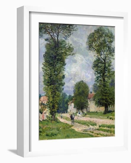 The Road to Marly-Le-Roi, or the Road to Versailles, 1875-Alfred Sisley-Framed Giclee Print