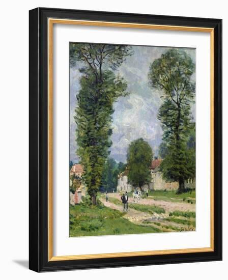 The Road to Marly-Le-Roi, or the Road to Versailles, 1875-Alfred Sisley-Framed Giclee Print