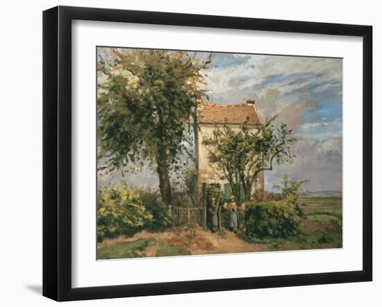 The Road to Rueil-Camille Pissarro-Framed Giclee Print