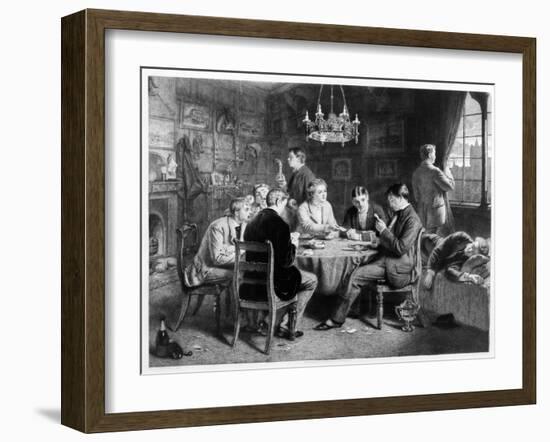 The Road to Ruin: College, Engraved by Leopold Flameng (1831-1911) Pub. by the Art Union of London-William Powell Frith-Framed Giclee Print