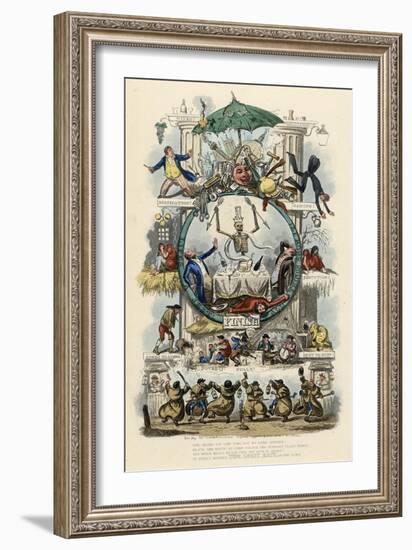 The Road to Ruin-Robert Cruickshank-Framed Art Print