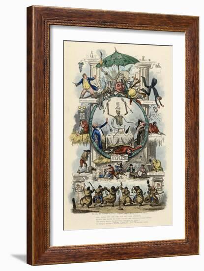 The Road to Ruin-Robert Cruickshank-Framed Art Print