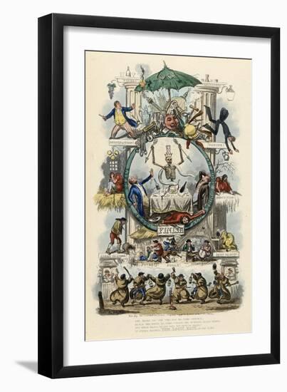 The Road to Ruin-Robert Cruickshank-Framed Art Print