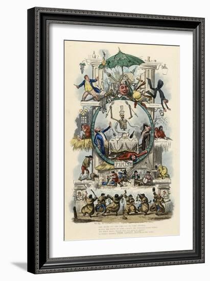 The Road to Ruin-Robert Cruickshank-Framed Art Print