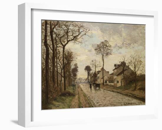 The Road to Saint-Cyr at Louveciennes, 1870-Camille Pissarro-Framed Giclee Print