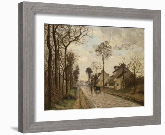 The Road to Saint-Cyr at Louveciennes, Circa 1870-Mary Cassatt-Framed Giclee Print