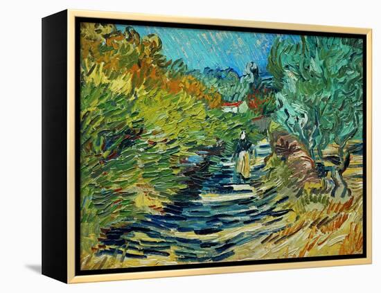 The Road to Saint-Remy, c.1890-Vincent van Gogh-Framed Premier Image Canvas