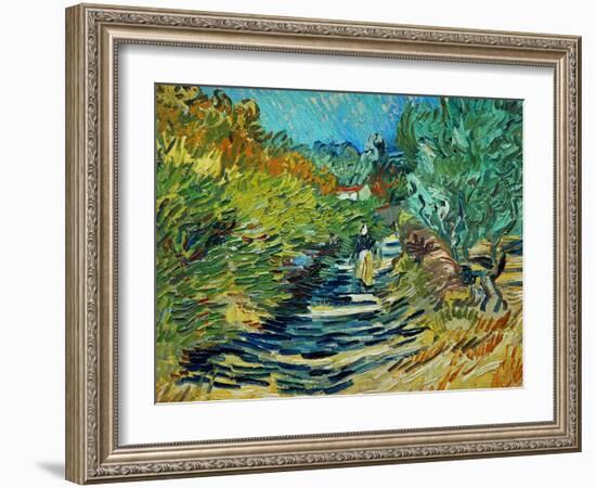 The Road to Saint-Remy, c.1890-Vincent van Gogh-Framed Giclee Print