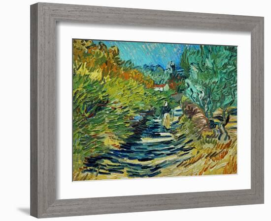 The Road to Saint-Remy, c.1890-Vincent van Gogh-Framed Giclee Print