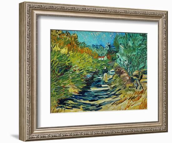 The Road to Saint-Remy, c.1890-Vincent van Gogh-Framed Giclee Print