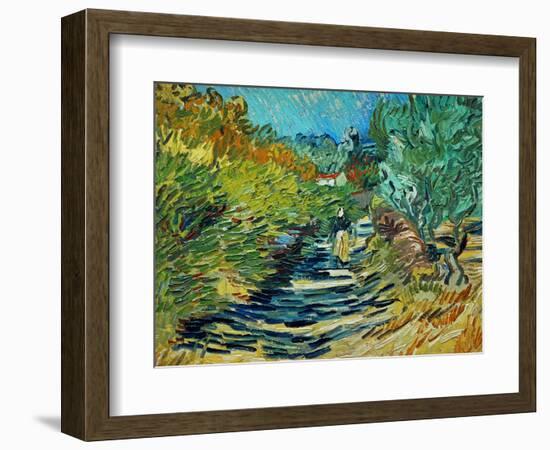 The Road to Saint-Remy, c.1890-Vincent van Gogh-Framed Giclee Print