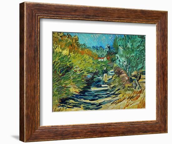 The Road to Saint-Remy, c.1890-Vincent van Gogh-Framed Giclee Print