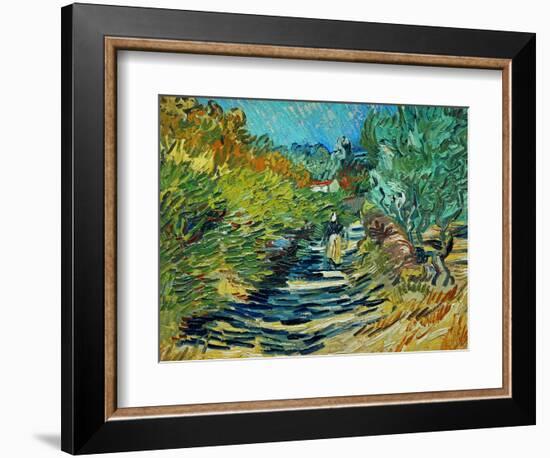 The Road to Saint-Remy, c.1890-Vincent van Gogh-Framed Giclee Print