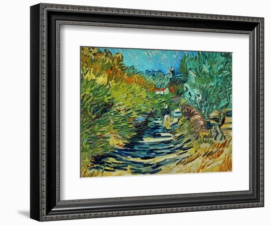 The Road to Saint-Remy, c.1890-Vincent van Gogh-Framed Giclee Print