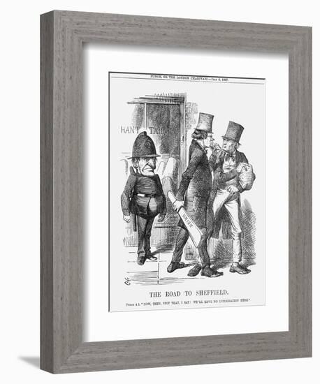 The Road to Sheffield, 1867-John Tenniel-Framed Giclee Print