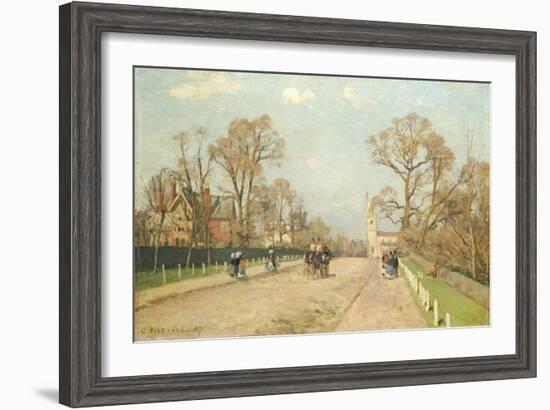 The Road to Sydenham, 1871-Camille Pissarro-Framed Giclee Print