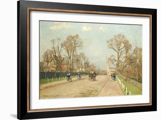 The Road to Sydenham, 1871-Camille Pissarro-Framed Giclee Print