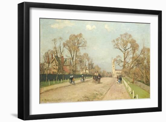 The Road to Sydenham, 1871-Camille Pissarro-Framed Giclee Print