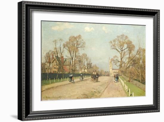 The Road to Sydenham, 1871-Camille Pissarro-Framed Giclee Print